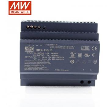 MEAN WELL HDR-150-12 Slim DIN Rail Power Supply 135.6W 12V