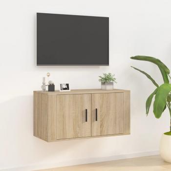 Sonoma Oak 80x34.5x40 cm Wall Mounted TV Cabinet