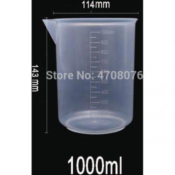 Plastic Lab Beaker with Scale 1000ml