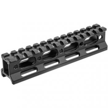 UTG Super Slim 13‑Slot Riser Mount – 1” Height, Black (MT‑RSX1L)