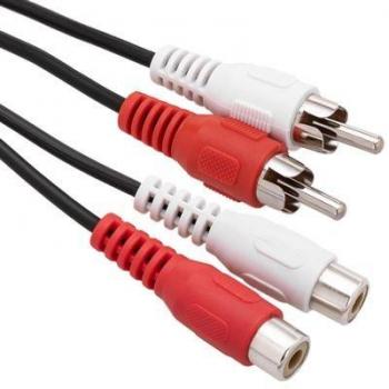 Câble audio stéréo 1,5 m (RCA mâle vers RCA femelle) – Bematik