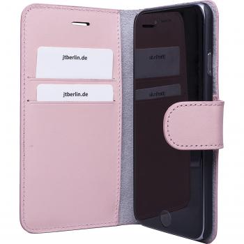 Custodia per iPhone 7 Plus, pelle nera, fatta a mano