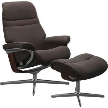 Stressless® Sunrise Komfortsessel – Cross Base – S/M/L – Holzoptik Braun