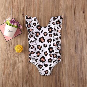 Maillot Une Pièce Léopard et Volants