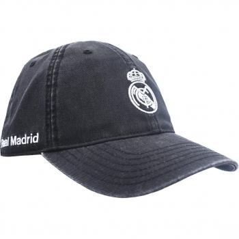 Gorra Real Madrid C.F. Negra Unisex con Insignia Oficial