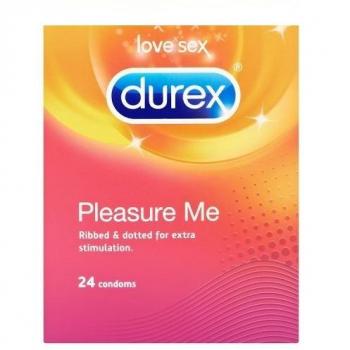 Durex Pleasure Me Ribbed and Dotted Condoms (24 Pack)
