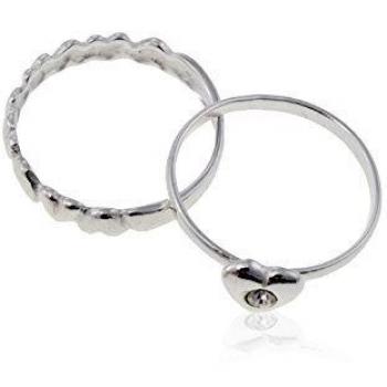 Cristian Lay Ensemble de 2 bagues 54591 en argent sterling 925 DE 54