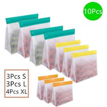 Silicone Sandwich Storage Bags Set (4-10 Pcs)
