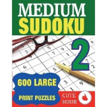 Large Print Medium Level Sudoku Puzzles Book