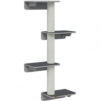 PawHut Torre de Juego para Gatos 66x28x137 cm