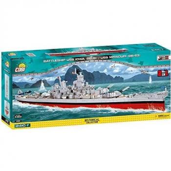 COBI Jeu de Construction Cuirassé USS Iowa/USS Missouri