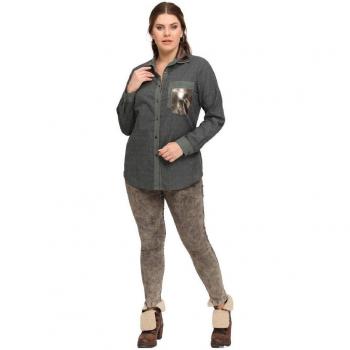 Chemisier Fière Femme Grand Format Lm43220 – Vert
