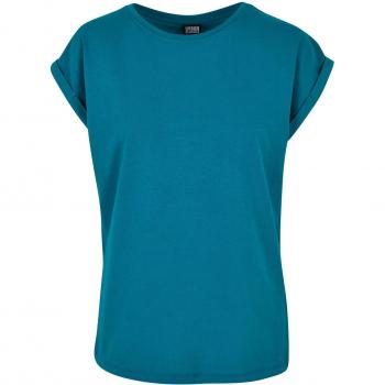 T-Shirt Donna Urban Classics Verde Extended Shoulder Tee