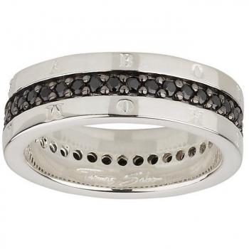 Thomas Sabo Ring „Eternity Classic“ – Schwarz, Ringgröße 62/19,7 mm, TR194