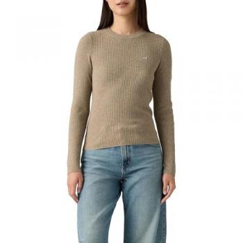 Pull en coton taupe Levi's femme