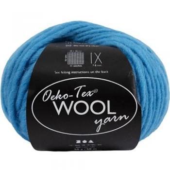 Premium Turquoise Wool Yarn Ball 50 g – Oeko‑Tex Approved