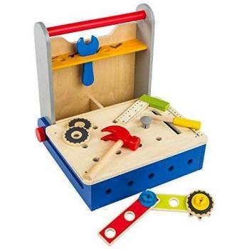 Caja de herramientas plegable de madera CB Toys