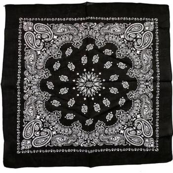 Cachemira Negra Bicicleta – Diadema Cuadrada