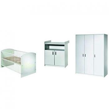 Set cameretta con armadio a 3 ante e lettino SCHARDT Classic White
