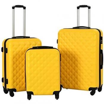 Sonata Premium Yellow ABS Trolley Set
