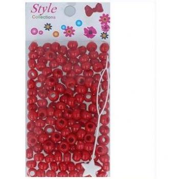 Bolitas de Plástico para Trenzas y Estilo LB Bd001‑Rojo