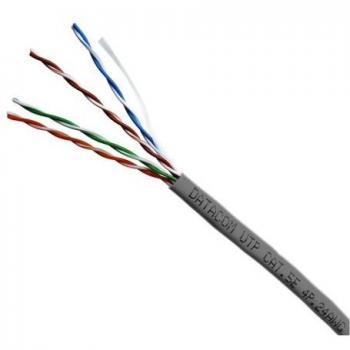Cat.5e UTP Kabel, 100m, grau, PVC-Isolierung