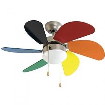 Fm Calefacción VT-90 Junior Ventilador de Techo con Luz Multicolor
