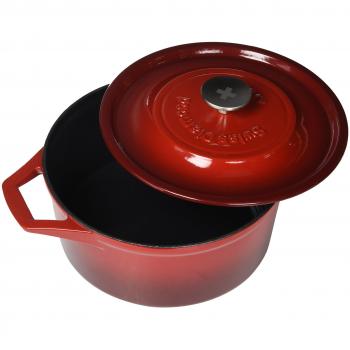 Casseruola Rotonda Swiss Diamond PC1225cR 5 Quart 24,8 cm Rubis Rouge