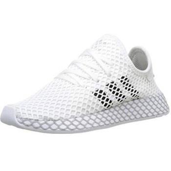 Adidas Unisex-Erwachsene Deerupt Runner J Fitnessschuhe, Weiß(ftwr white/core black/GREY TWO F17), 36 EU