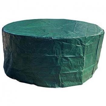 Laxllent Couverture de Meubles de Jardin, Housse de Protection Ronde en PE, Dia 190X70CM, Vert