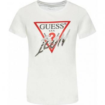 Guess T-shirt Icon Crewneck Wit