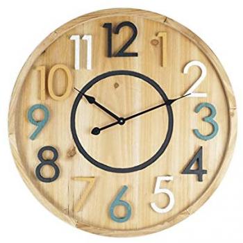 Horloge Murale Design en Bois Rebecca Mobili 50 cm