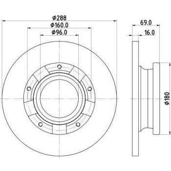 HELLA PAGID 8DD 355 133-071 Rim Brake