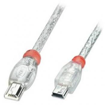 Cavo di trasferimento dati Lindy 31632 USB 2.0 Mini A a Mini B 0.5m