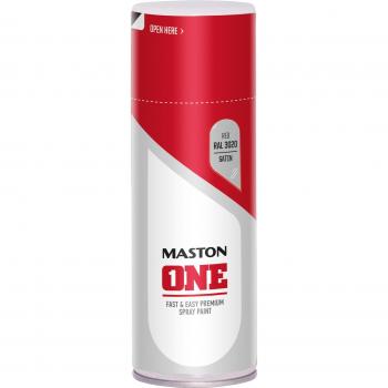 Zijdeglans Rood Verfspuitbus – Maston ONE 400 ml