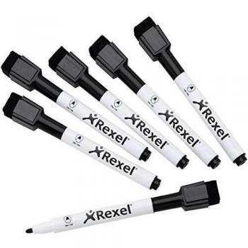 Nobo Whiteboard-Stifte, 6er-Pack, schwarz