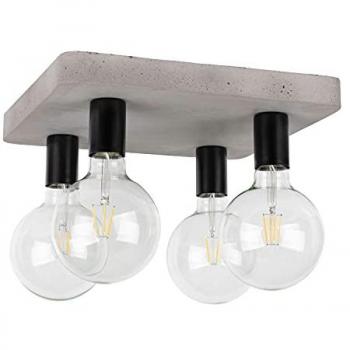 Moderne Beton Deckenlampe 4-flammig E27