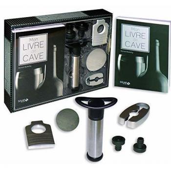 Mon livre de cave : Avec 1 pompe à vin + 2 bouchons + 1 coupe-opercule + 1 disque stop-goutte + 30 étiquettes