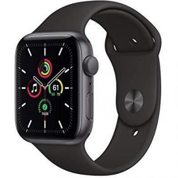 Apple Watch SE GPS 44mm Aluminio en Gris Espacial con Correa Deportiva Negra