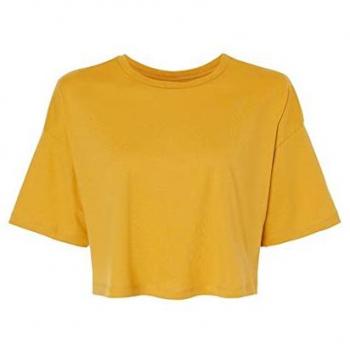XL Mustard Crop T-Shirt for Women – Bella+Canvas