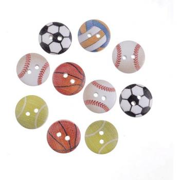 Pack de Boutons Sportifs 20 pièces