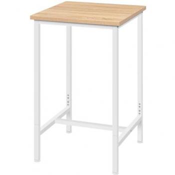 Mesa de Bar Estilo Bistro 60x60x100cm Roble Claro