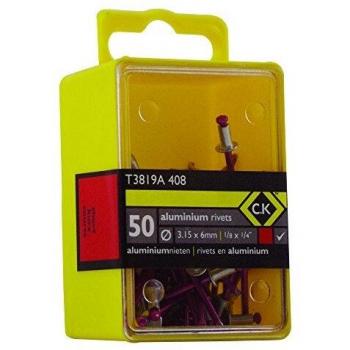 C.K Pop Rivets 3.15x6mm Aluminium Box of 50