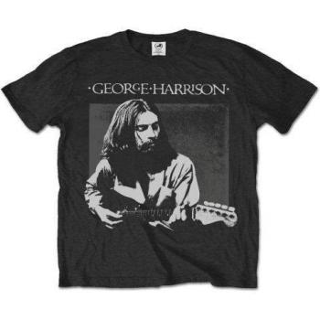 Camiseta de Hombre George Harrison Live Portrait, Manga Corta, Gris