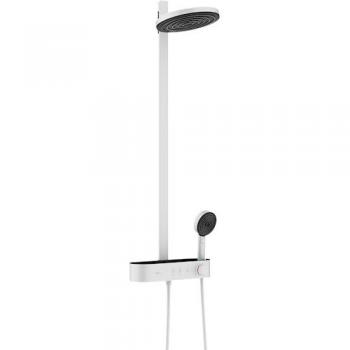 Hansgrohe Pulsify S Colonne de douche blanche mat avec flexible et support