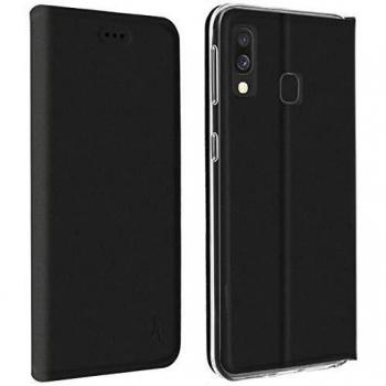 Funda folio de piel negra Samsung Galaxy A40