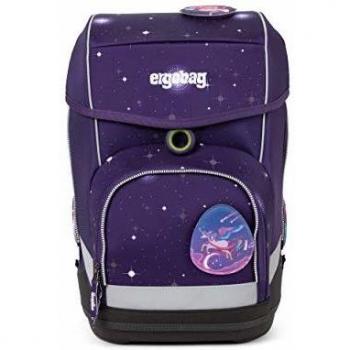 Schulrucksack ErgoCubo – Lila Glow Edition, 5‑teiliges Set