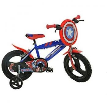 Bicicletta di marca Dino Bikes con disegni di Capitan America