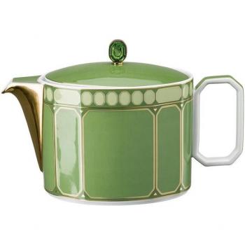 Swarovski Teekanne Fern, 6 Tassen Set, Porzellan