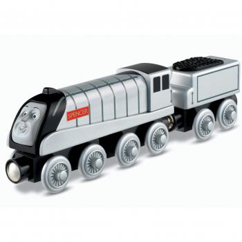 Mattel Fisher-Price Y4074 – Thomas und seine Freunde: Große Holzlokomotive Spencer